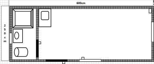 Domek letniskowy całoroczny z łazienką i kuchnią 17m2
