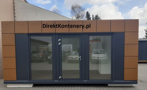 Pawilon kontener biurowy 18m2 kasetony